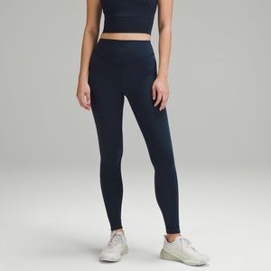 Lululemon Wunder Under SmoothCover 28” pant - navy, sz 6